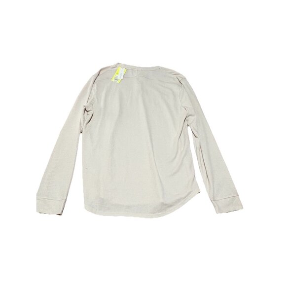 All In Motion Men’s Long Sleeve Waffle Knit Henley Size Large Light Gray - Picture 4 of 6